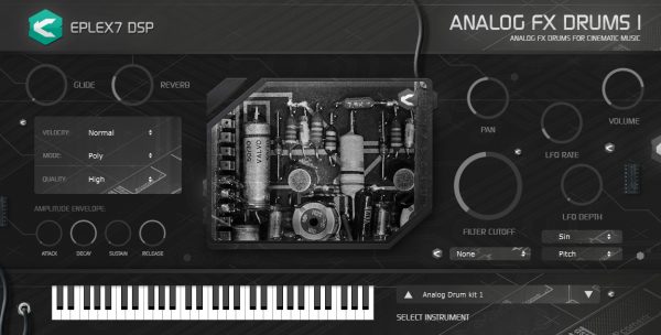 Eplex7 Analog FX Drums 1 plugin instrument