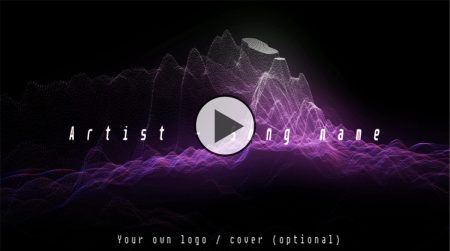Tech house ambient techno music visualizer