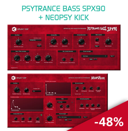 Time-limited plugin bundle: Psytrance Bass SPX90 and Neopsy kick