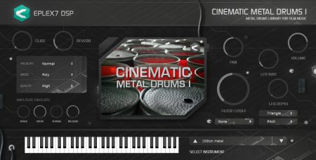Eplex7 Cinematic Metal Drums 1 plugin instrument