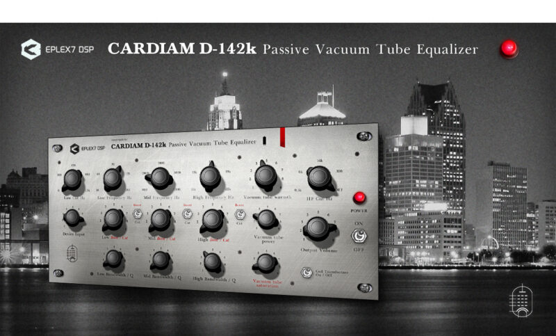 Cardiam D-142k vacuum tube passive equalizer plugin VST