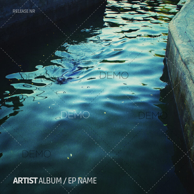Dark techno cover design for album or EP