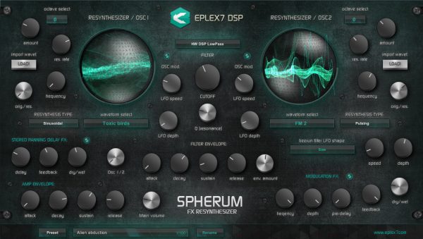 Spherum FX Re-Synthesizer VST plugin