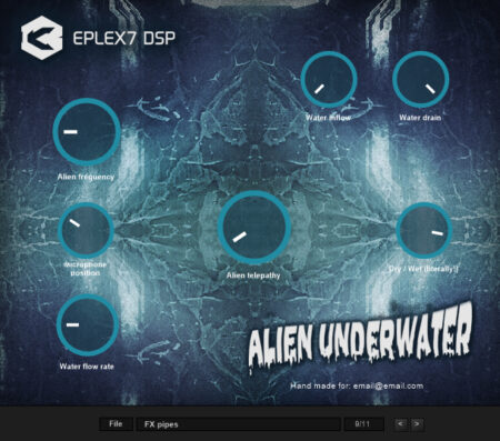 Underwater FX VST plug-in effect for futuristic sound design, film and experimental music