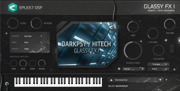 Glassy hitech darkpsy psycore FX 1 plug-in instrument from Eplex7