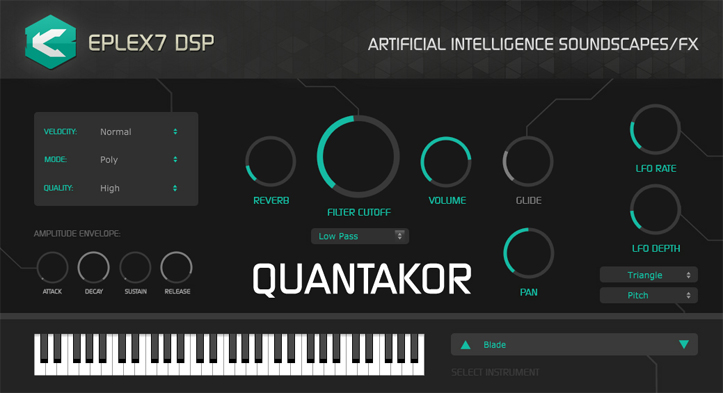 Eplex7 DSP Quantakor VST / AU plugin instrument for psytrance (Win / Mac, 32 bit / 64 bit)