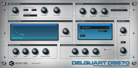 Delquart DBS70 progressive bassline synthesizer