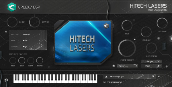 Eplex7 Hitech lasers sound effects plug-in instrument