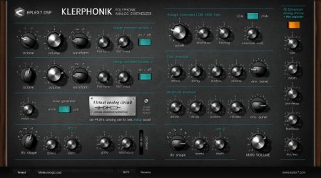 Klerphonik polyphonic synthesizer analog plugin VST