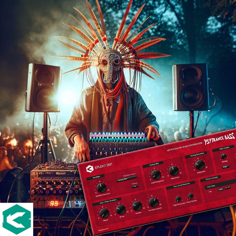Eplex7 Psytrance Bass SPX90 bassline synthesizer