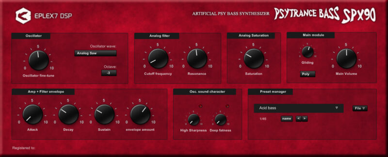 Psytrance Bass SPX90 – Psytrance VST bassline plugin synthesizer
