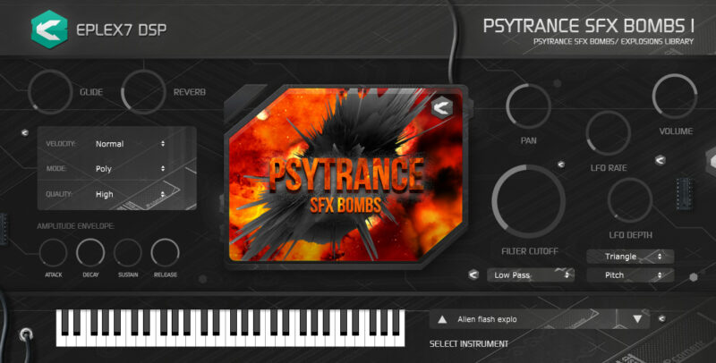 Eplex7 Psytrance SFX bombs 1 plug-in instrument
