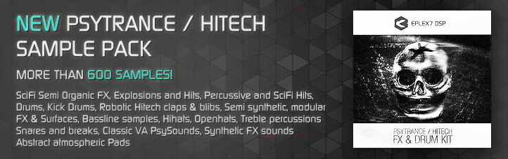 Psytrance Hitech FX & Drum kit sample pack