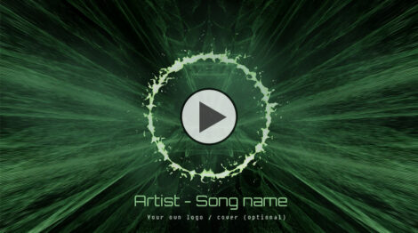 Music visualizer for darkpsy, psycore or hitech music