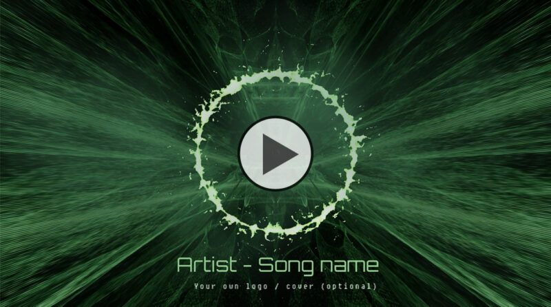 Music visualizer for darkpsy, psycore or hitech music