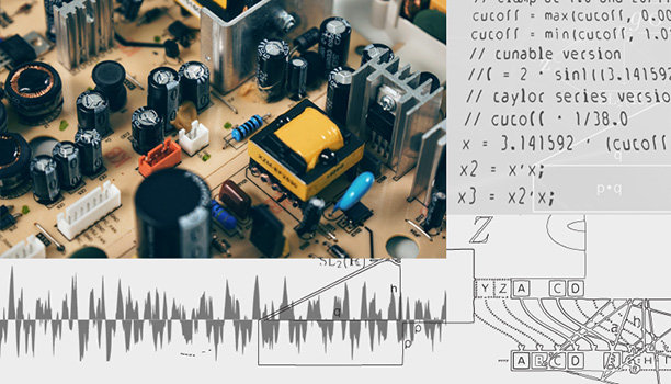 Hybrid Analog sampling + nonlinear algorithmic circuit emulation