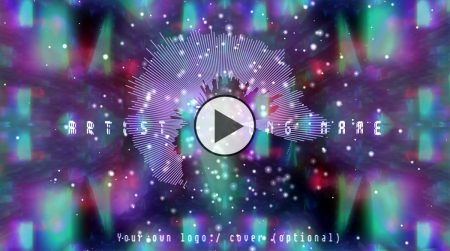 Music visualizer video for psychedelic chillout, hitech, psytrance song