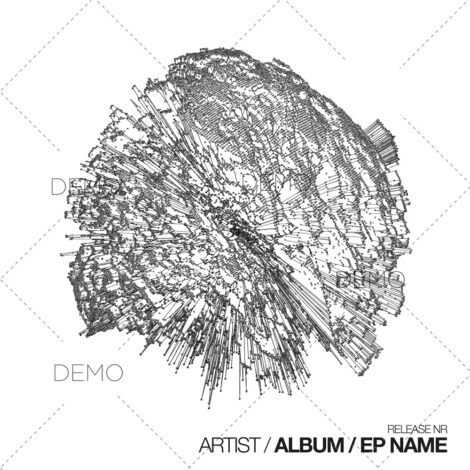 Minimal techno album cover art for sale