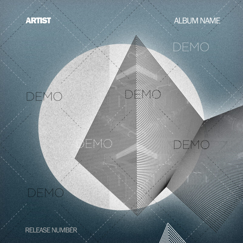 Minimal techno cover design for sale