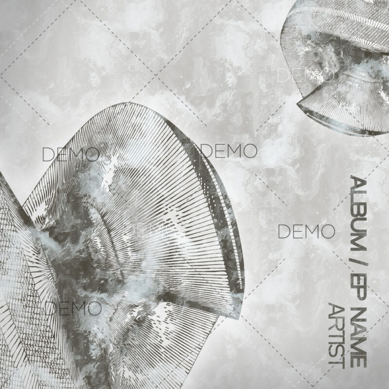 Minimal techno cover design
