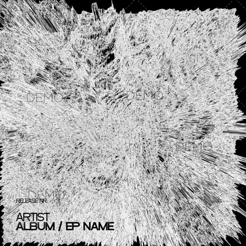 Minimal techno cover design for sale