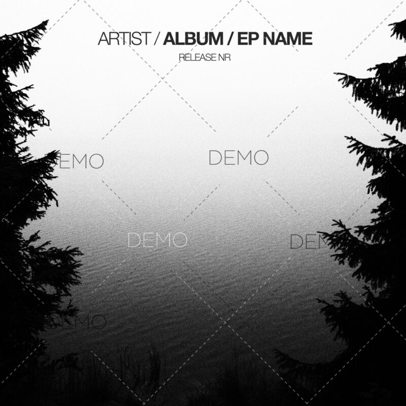 Minimal techno cover design for sale
