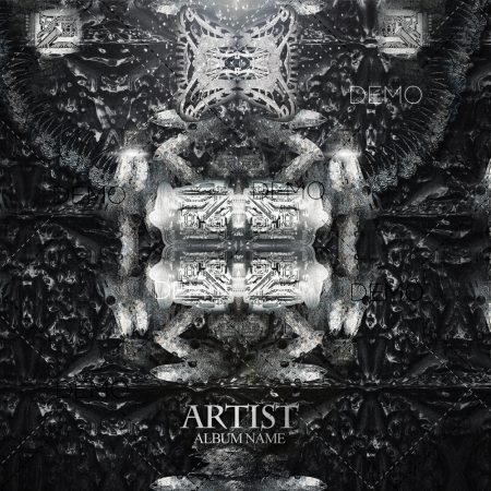 Dark techno music album cover artwork