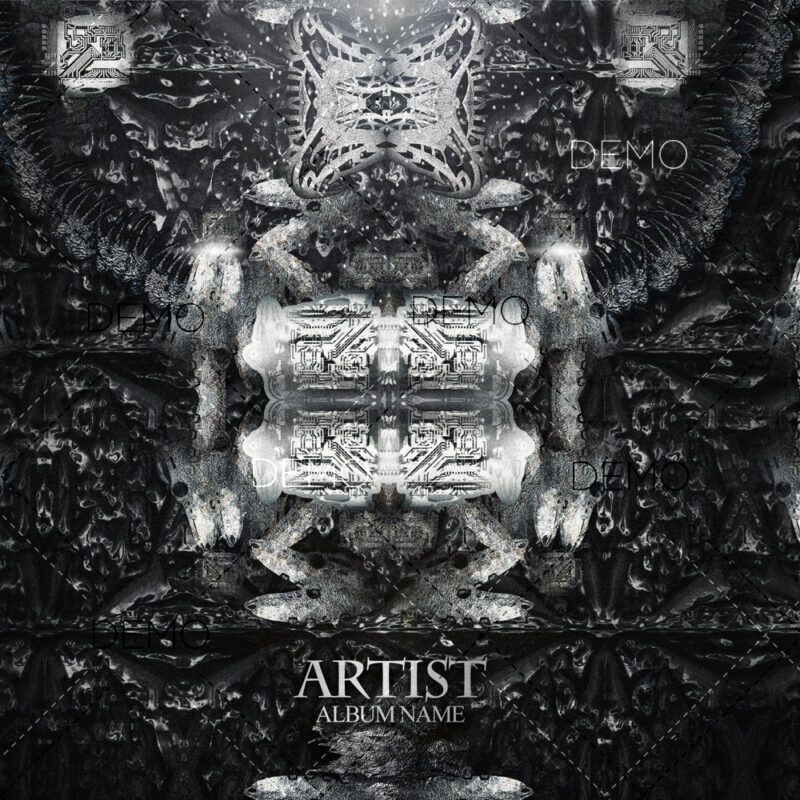 Dark techno music album cover artwork