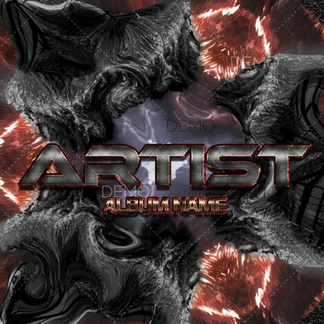 Dark techno album cover design for sale