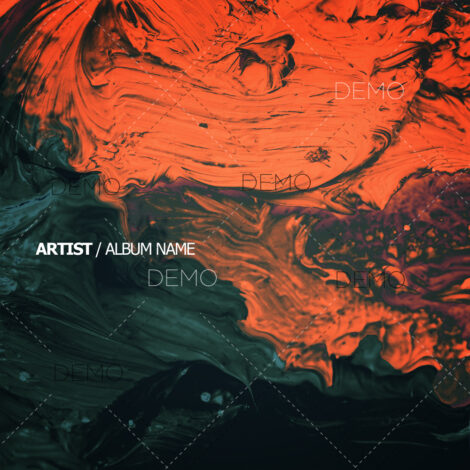 Dark techno album cover design for your new released music