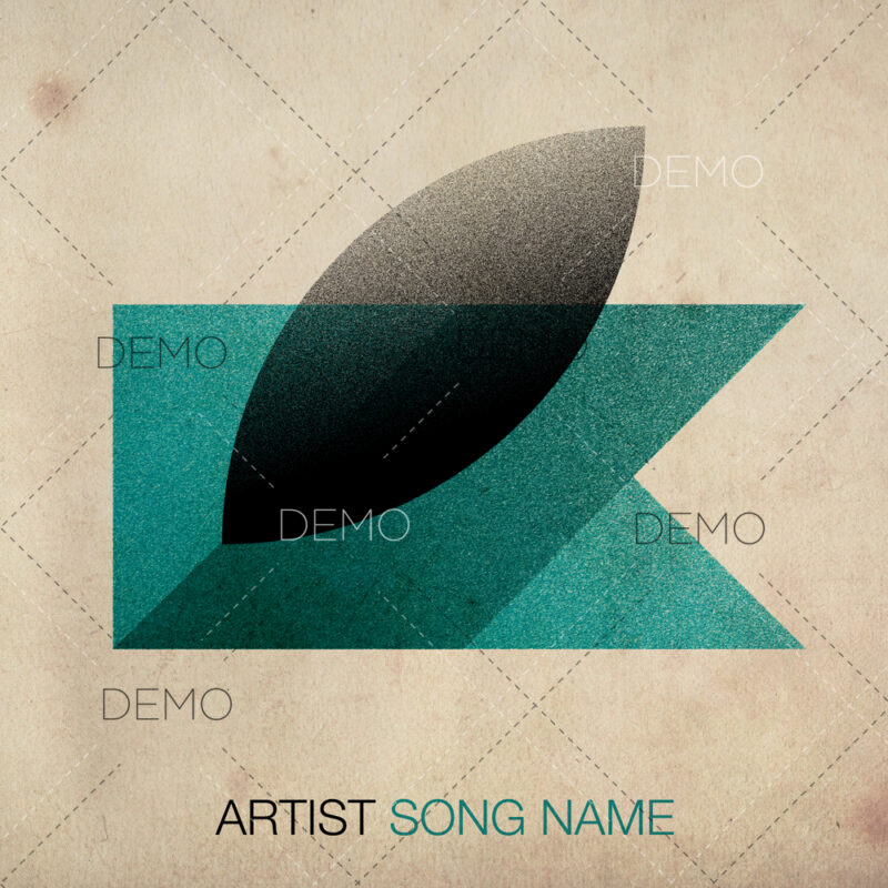 Minimal techno album cover artwork for producers