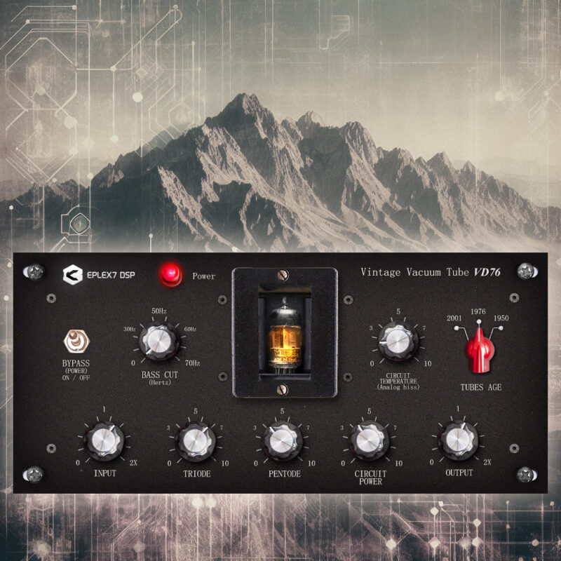 Vintage vacuum tube VD76 plugin effect VST